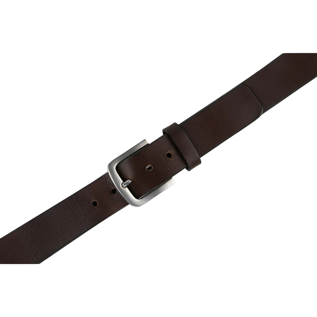 Men’s Full Grain Leather Casual Dress Belt - Image 3